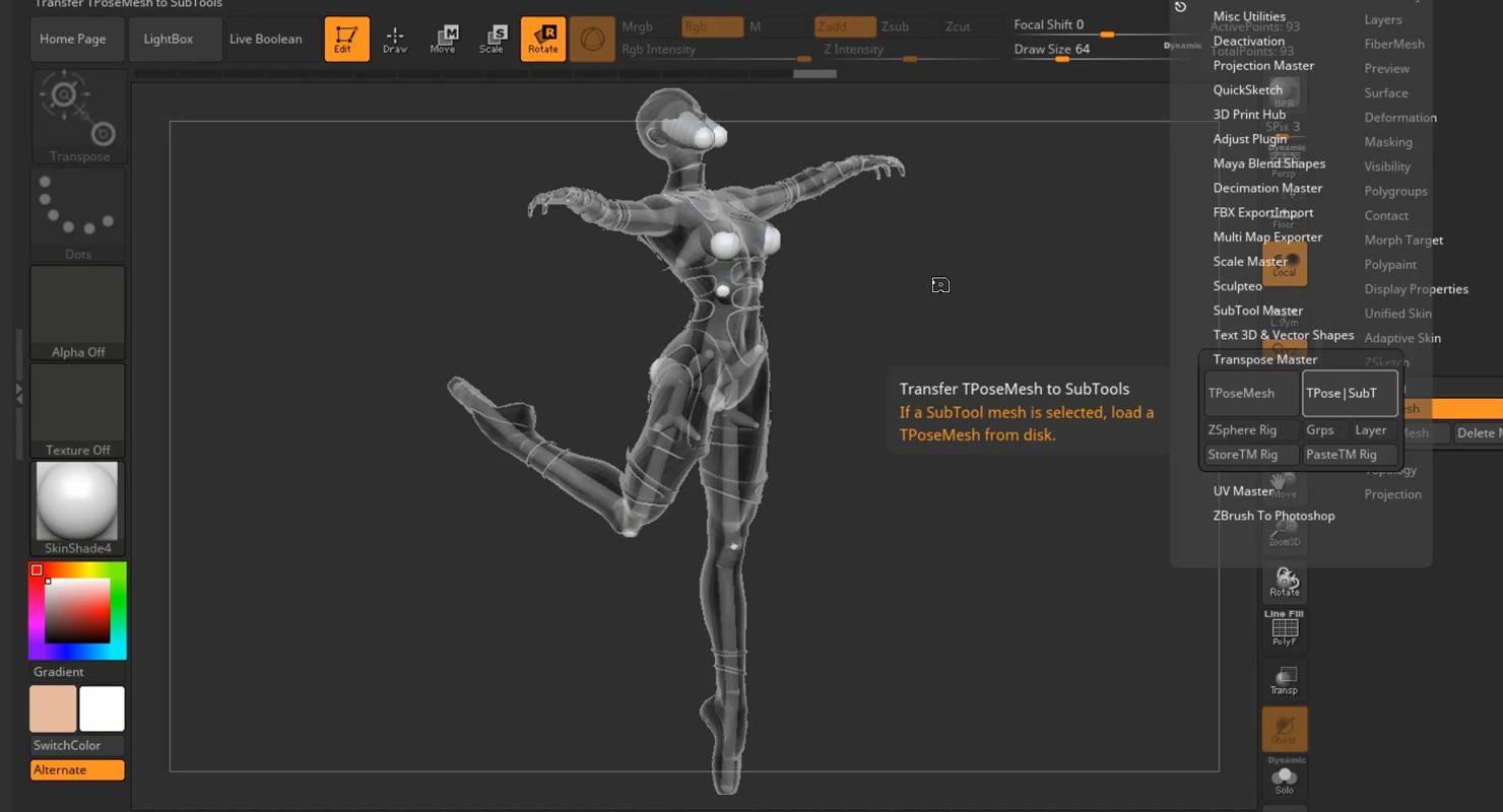 3D model of Ballerina and acrobat 3D model_4