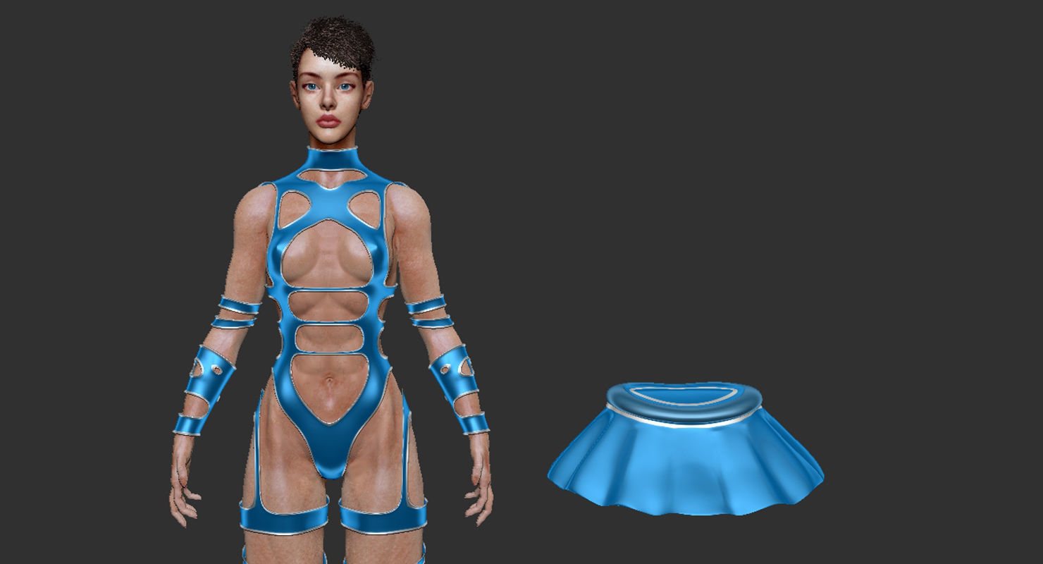 3D model of Ballerina and acrobat 3D model_10