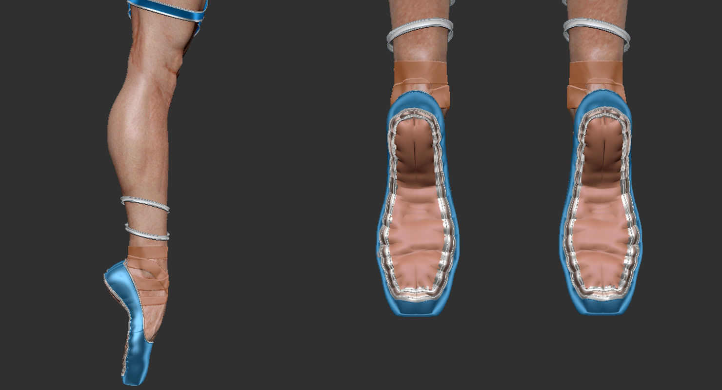 3D model of Ballerina and acrobat 3D model_9