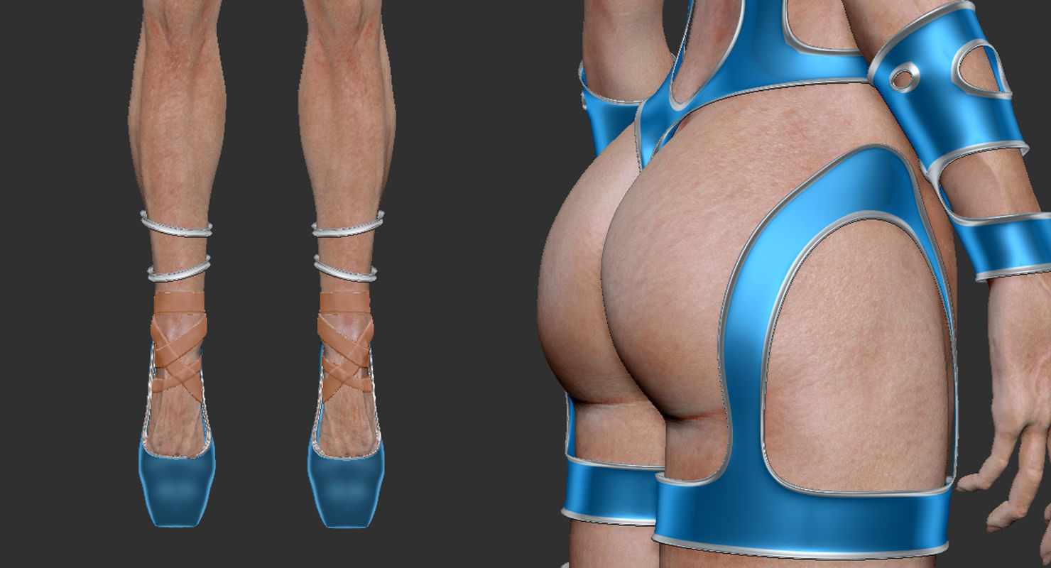 3D model of Ballerina and acrobat 3D model_8