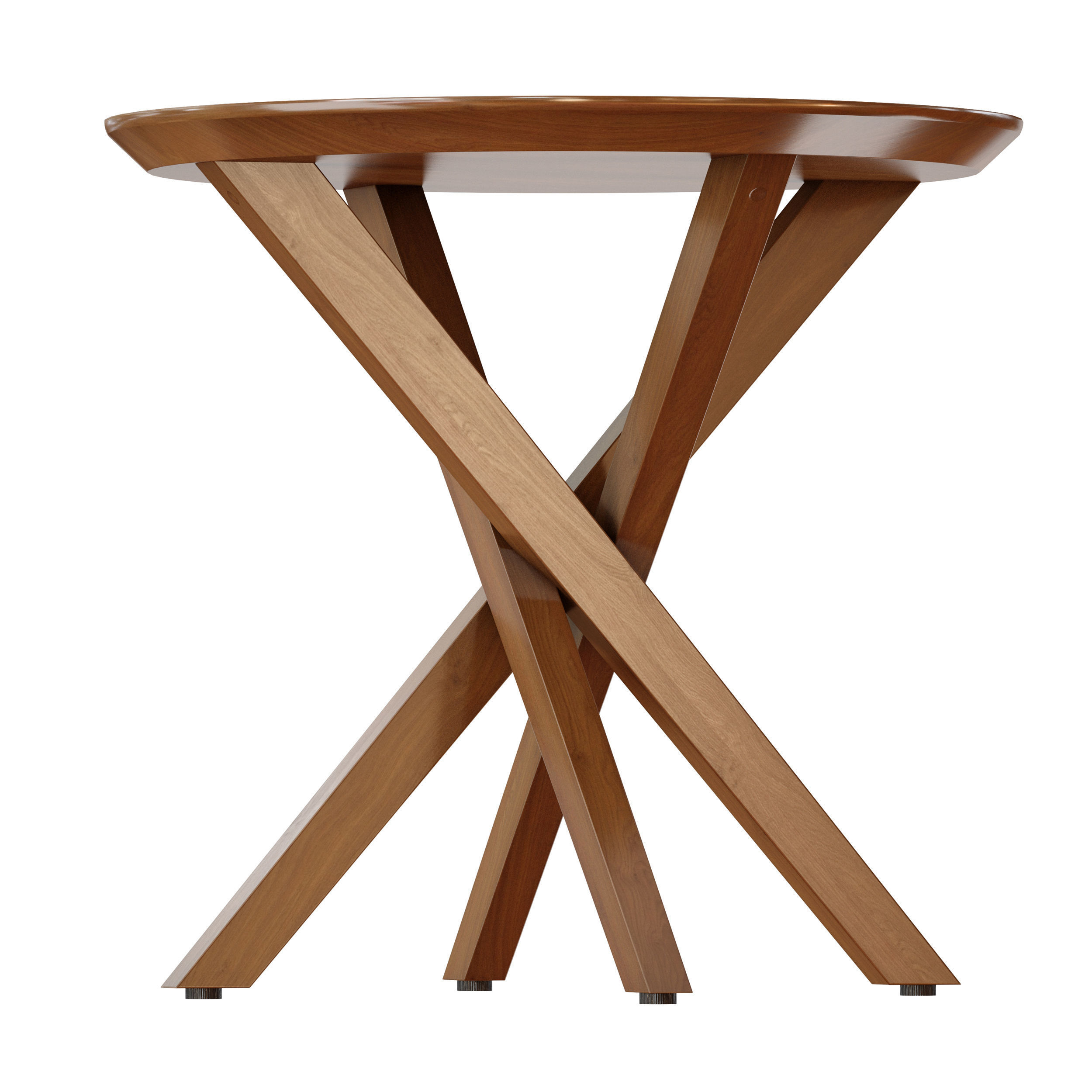 Apex Round End Table Crate and Barrel 3D model_2