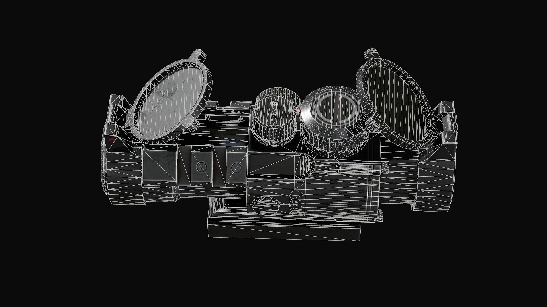 Scope 4X Vortex Spitfire Low-poly 3D model_9