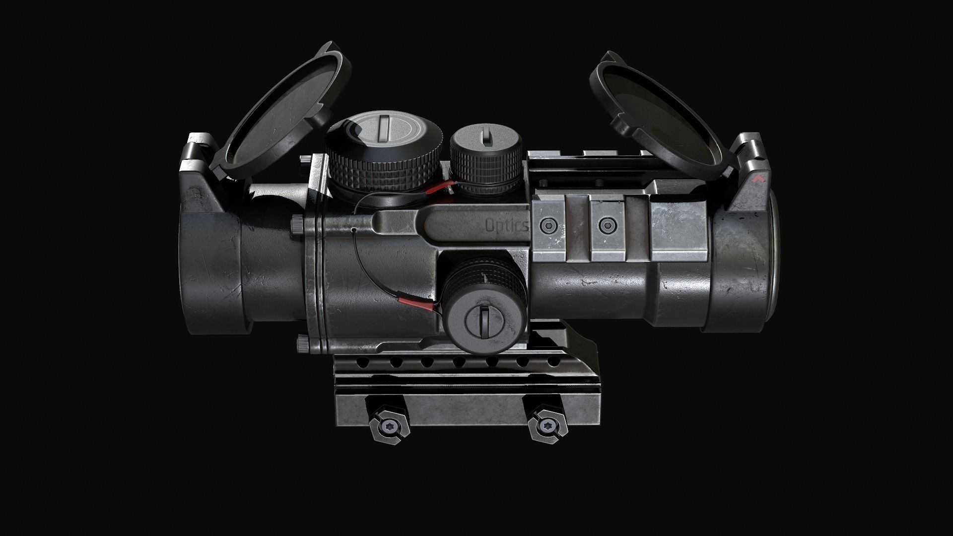 Scope 4X Vortex Spitfire Low-poly 3D model_2