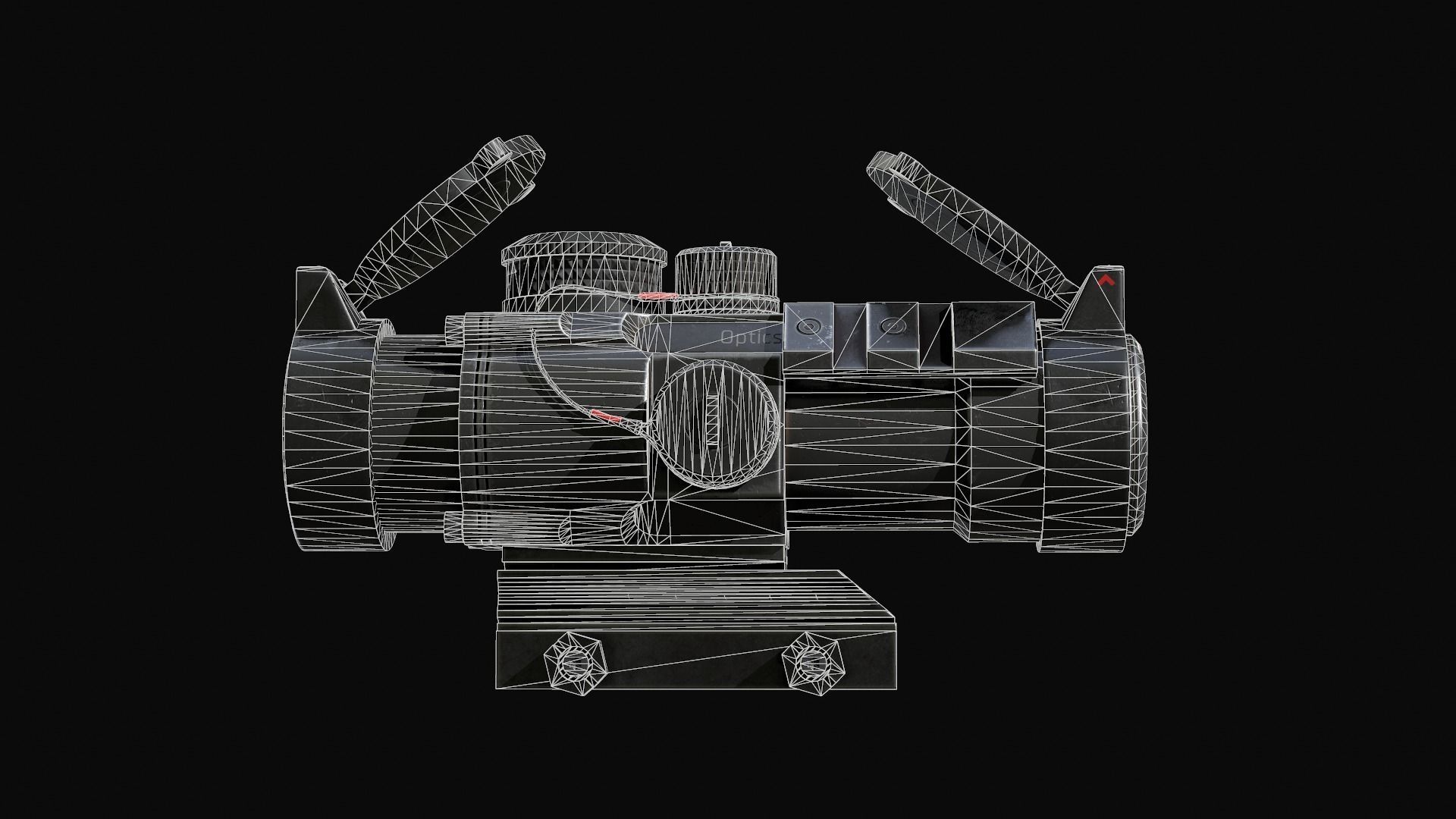 Scope 4X Vortex Spitfire Low-poly 3D model_8