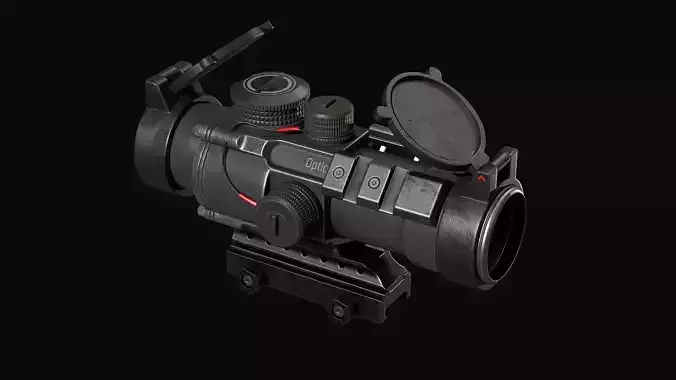 Scope 4X  Vortex Spitfire  Low-poly 3D model
