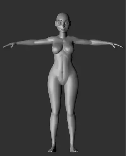 Base Mesh Woman Cartoon