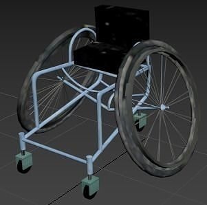 Sports Wheelchair Free 3D model