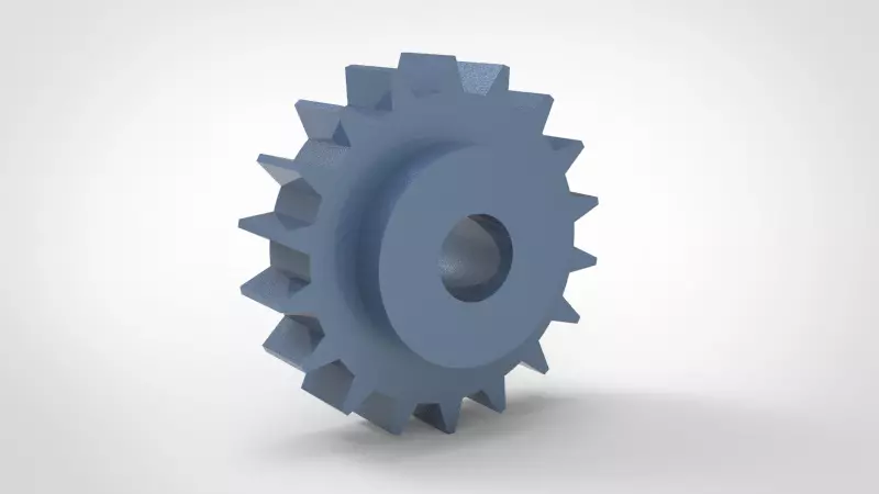 Spur gear 3D model_0