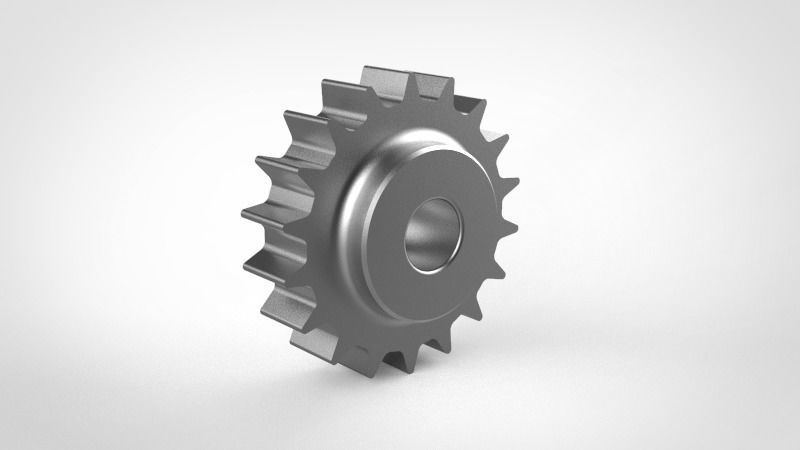 Spur gear 3D model_3