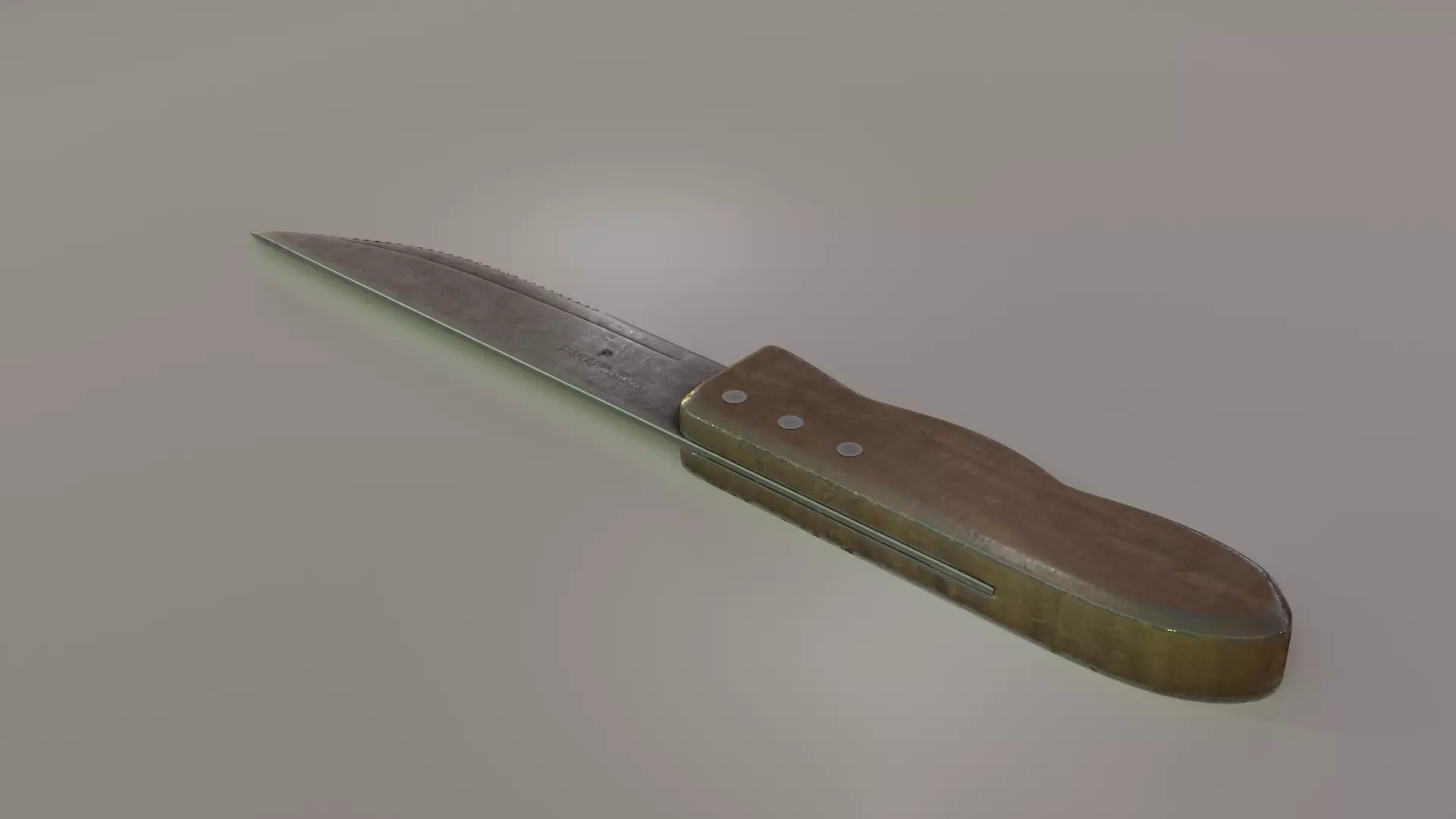 PBR Kitchen Knife Free low-poly 3D model