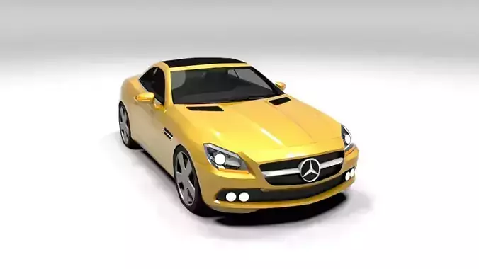 MERCEDES SLK CABRIO LOWPOLY