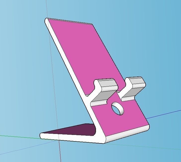 Mobile iPad stand Free 3D print model_3