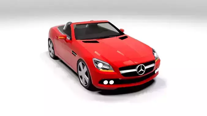 MERCEDES SLK CABRIO LOWPOLY