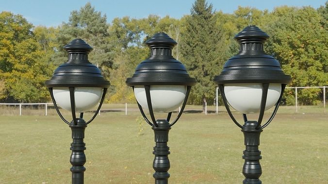 street light Low-poly 3D model