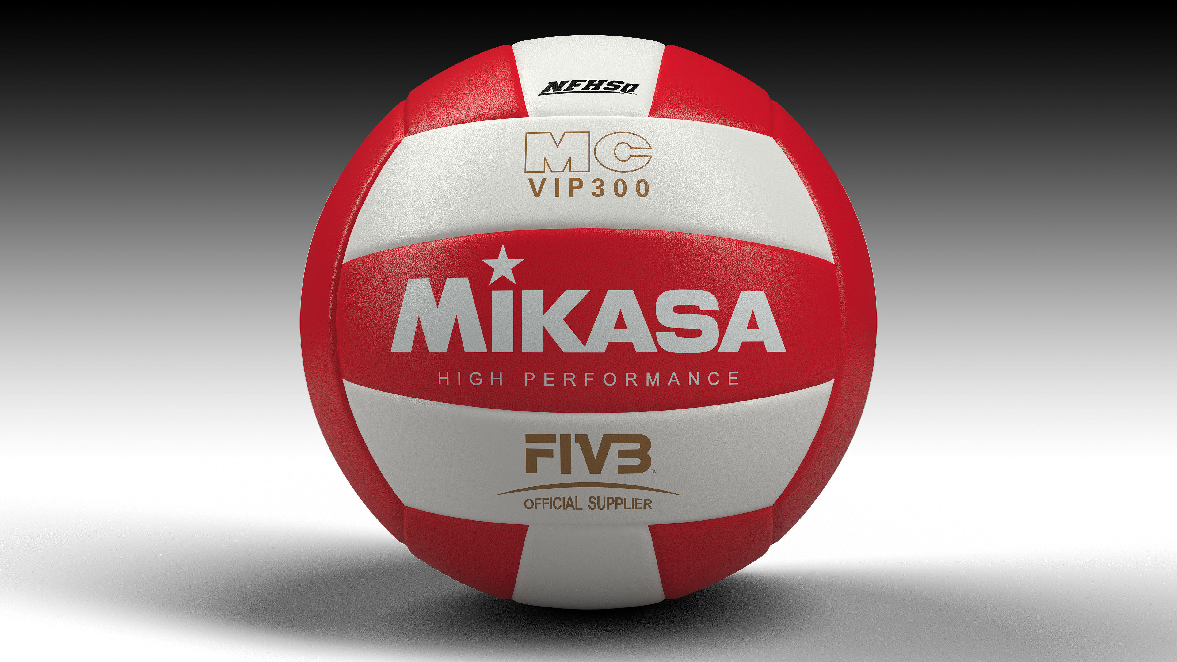 Volleyball - ball - Mikasa VIP300 Series 3D model_7