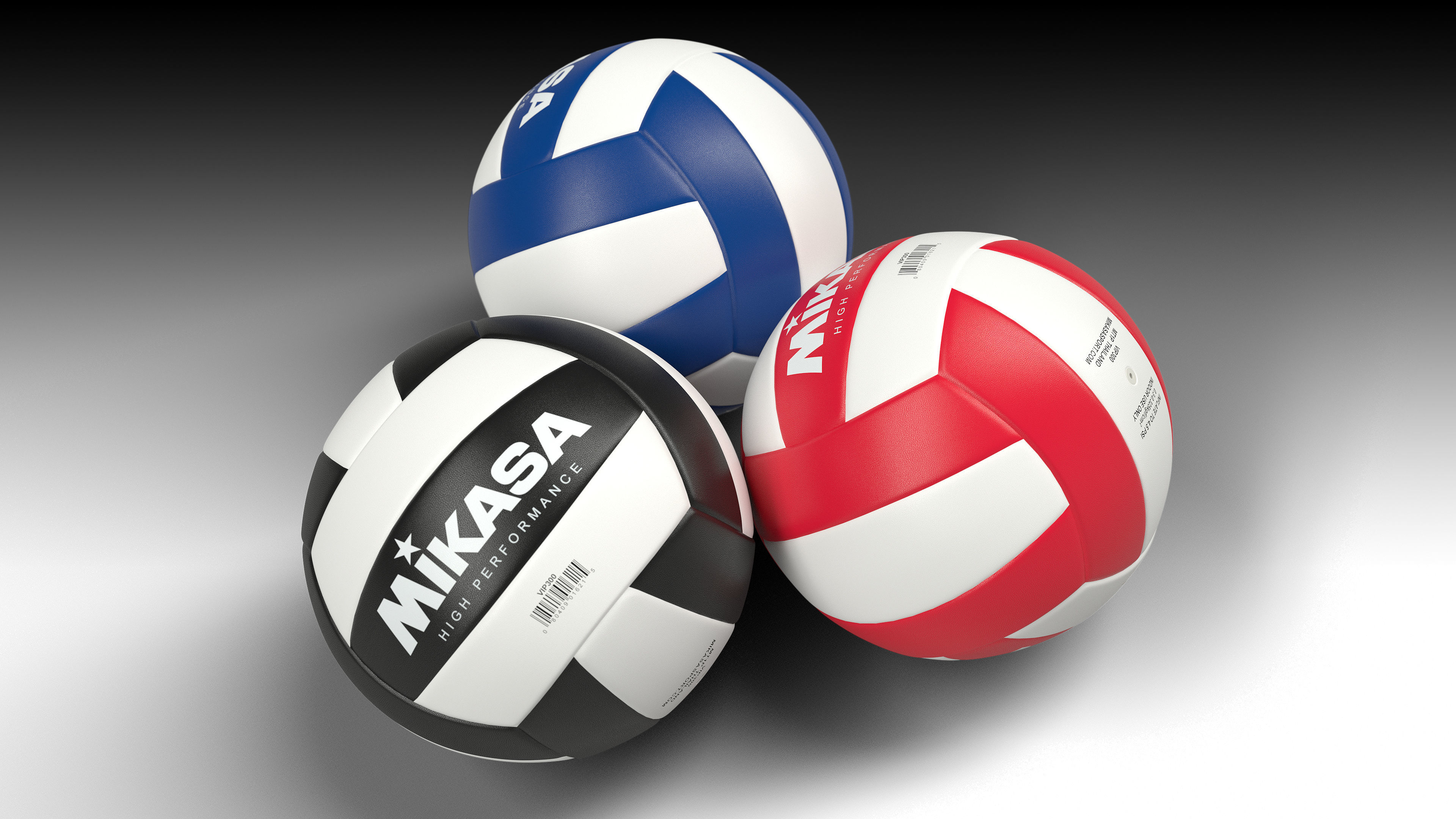 Volleyball - ball - Mikasa VIP300 Series 3D model_2
