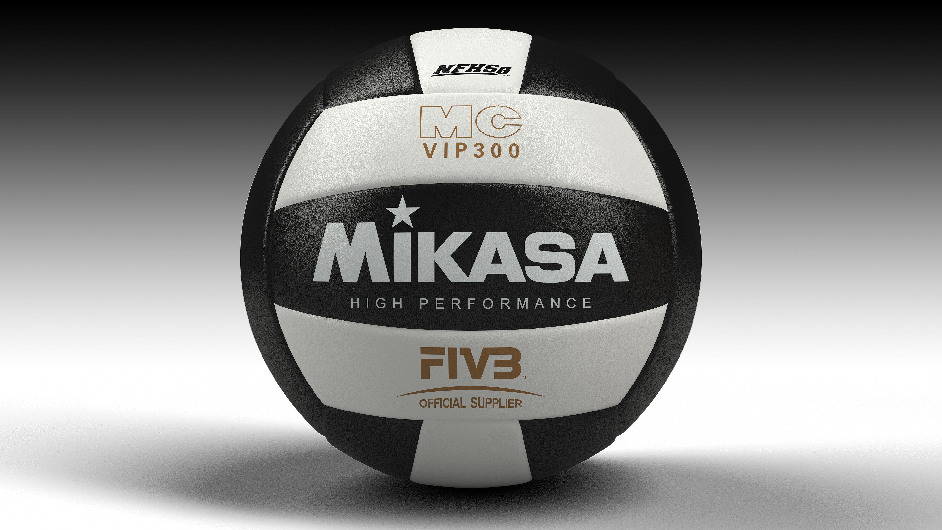 Volleyball - ball - Mikasa VIP300 Series 3D model_5