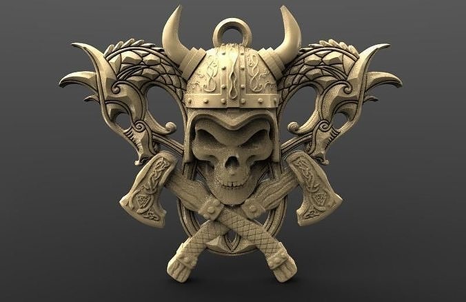 Viking skull 6 3D print model