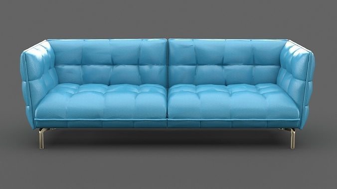 Tufted Couch 3D model