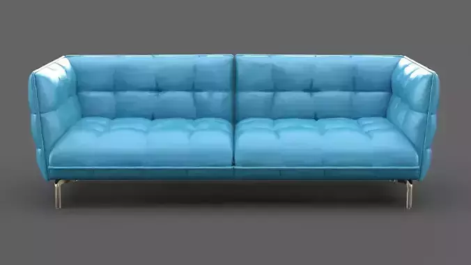 Tufted Couch 3D model