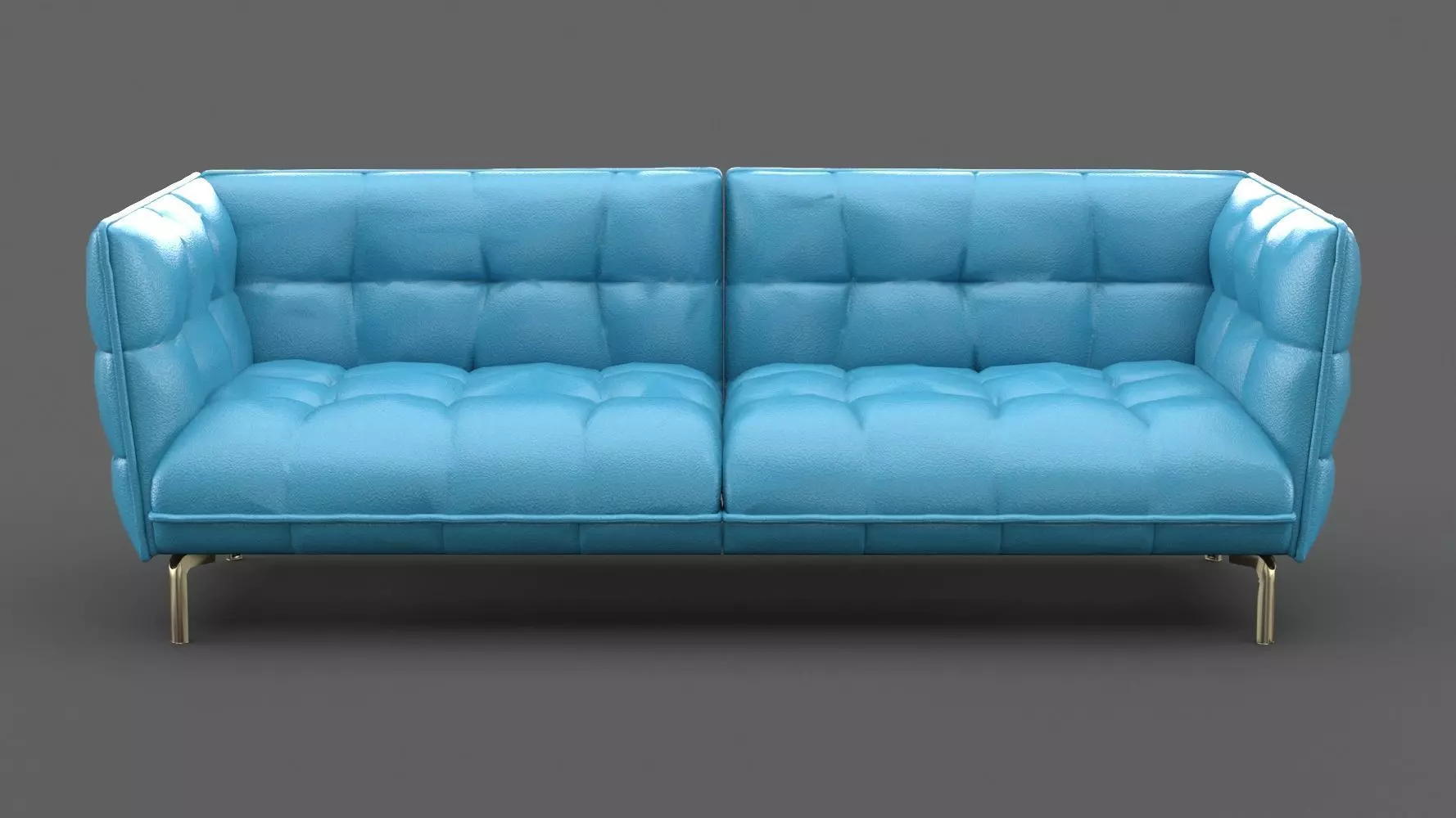 Tufted Couch 3D model_0