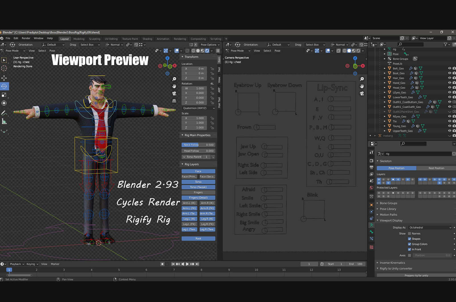 3D model Boss Rig Outfit 2 VR / AR / low-poly | CGTrader