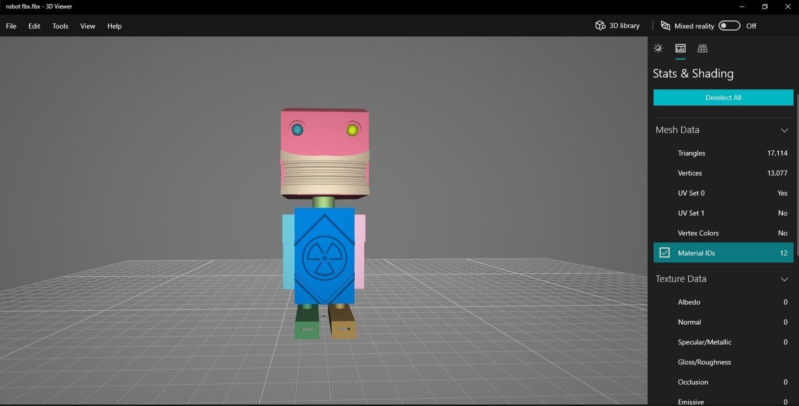 radioactive mini robot  3D print model_13