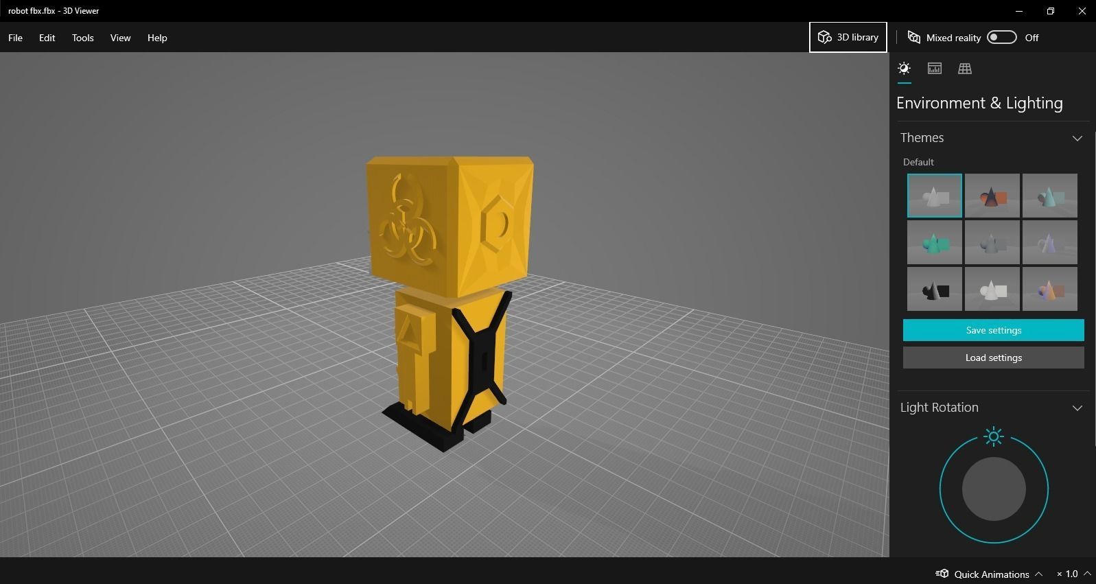 radioactive mini robot  3D print model_16