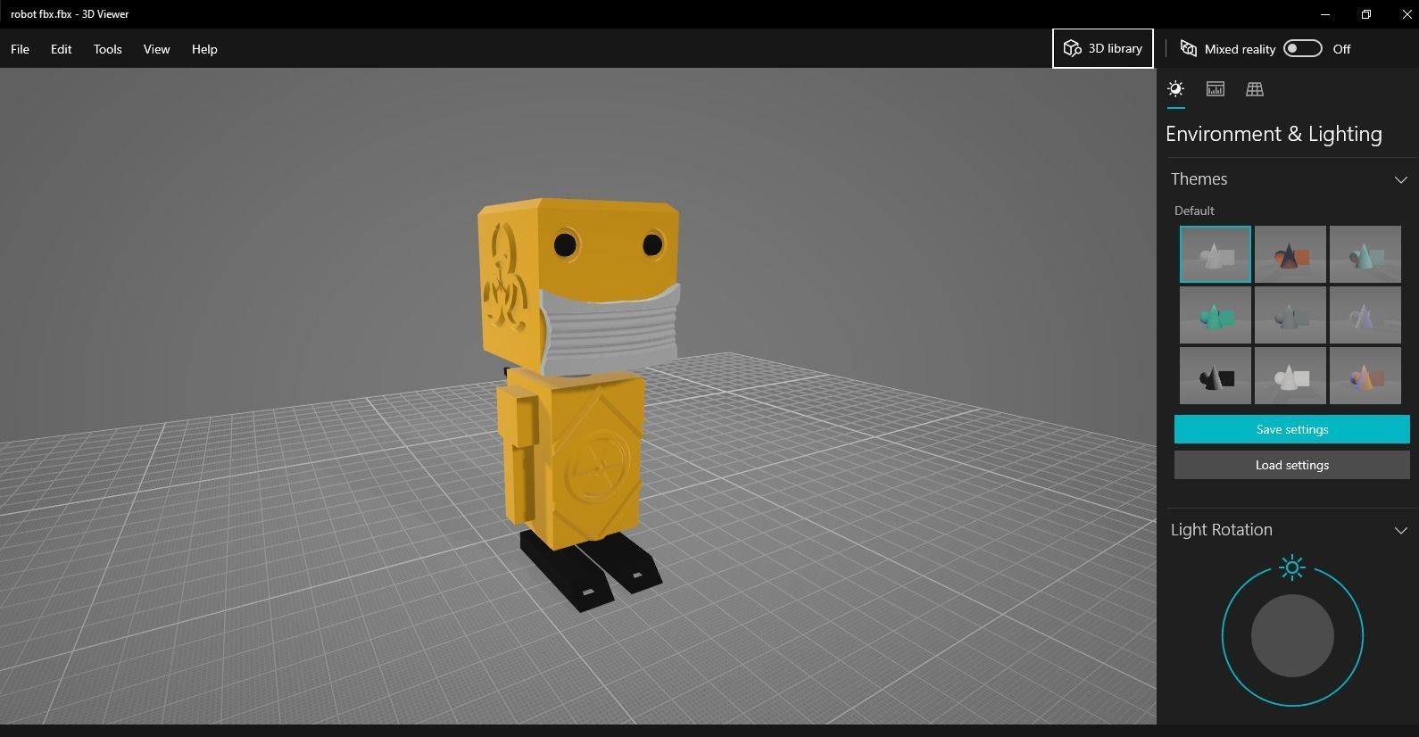 radioactive mini robot  3D print model_17