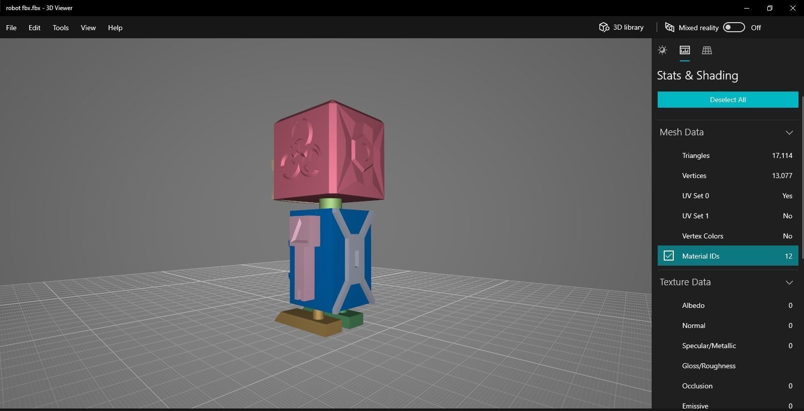 radioactive mini robot  3D print model_12