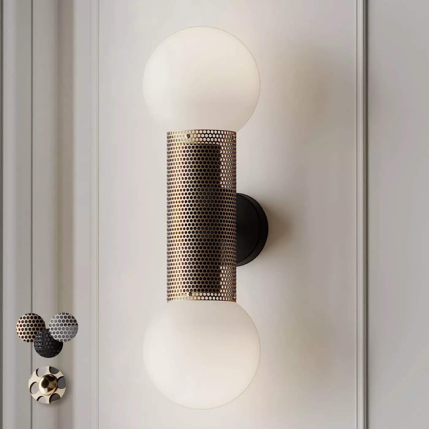 Perf Double Wall Sconce by Jonathan Ben-Tovim 3D model_0
