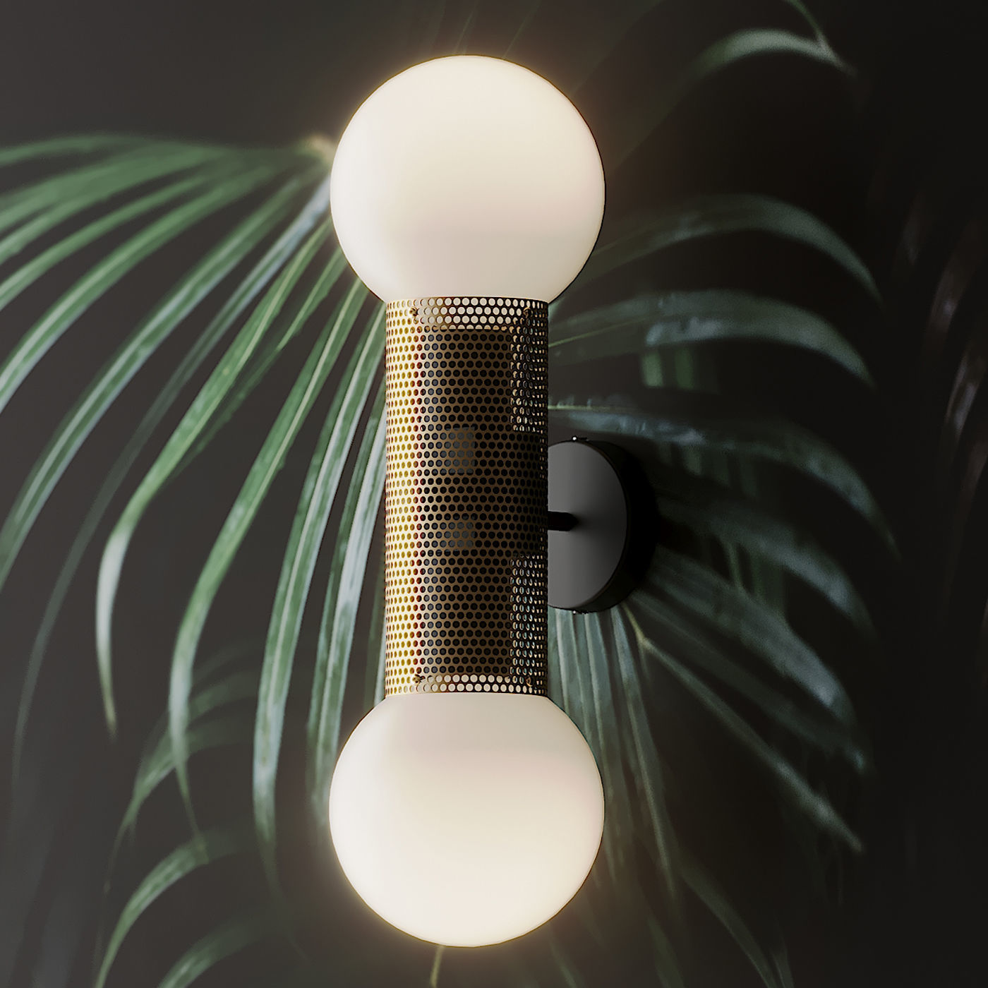 Perf Double Wall Sconce by Jonathan Ben-Tovim 3D model_2
