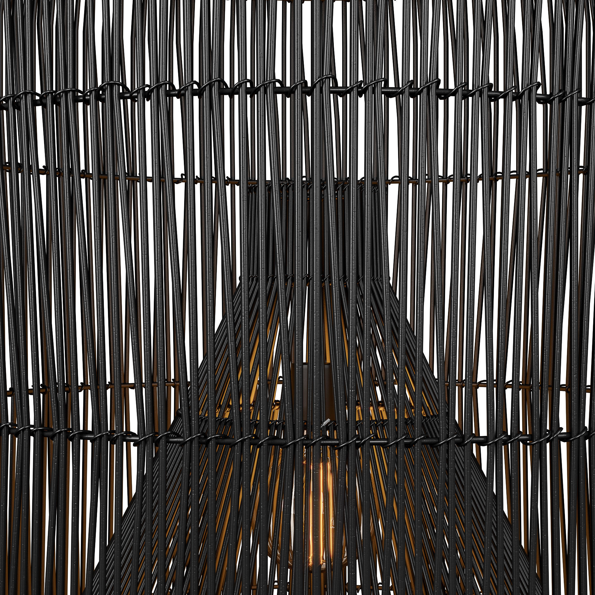 Indonesian fishing basket pendants 3D model_4