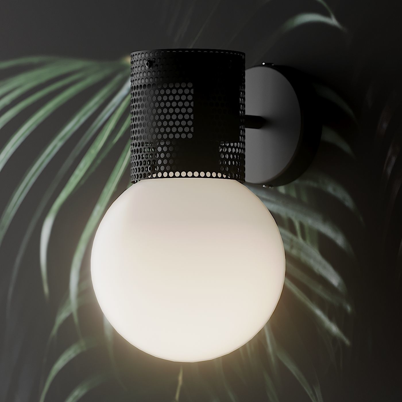 Perf Wall Sconce by Jonathan Ben-Tovim 3D model_4