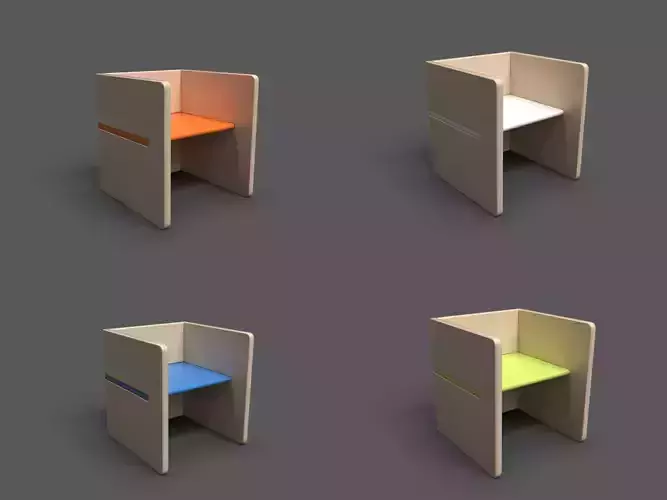 ArmChairPop wooden chair with seat and measurements