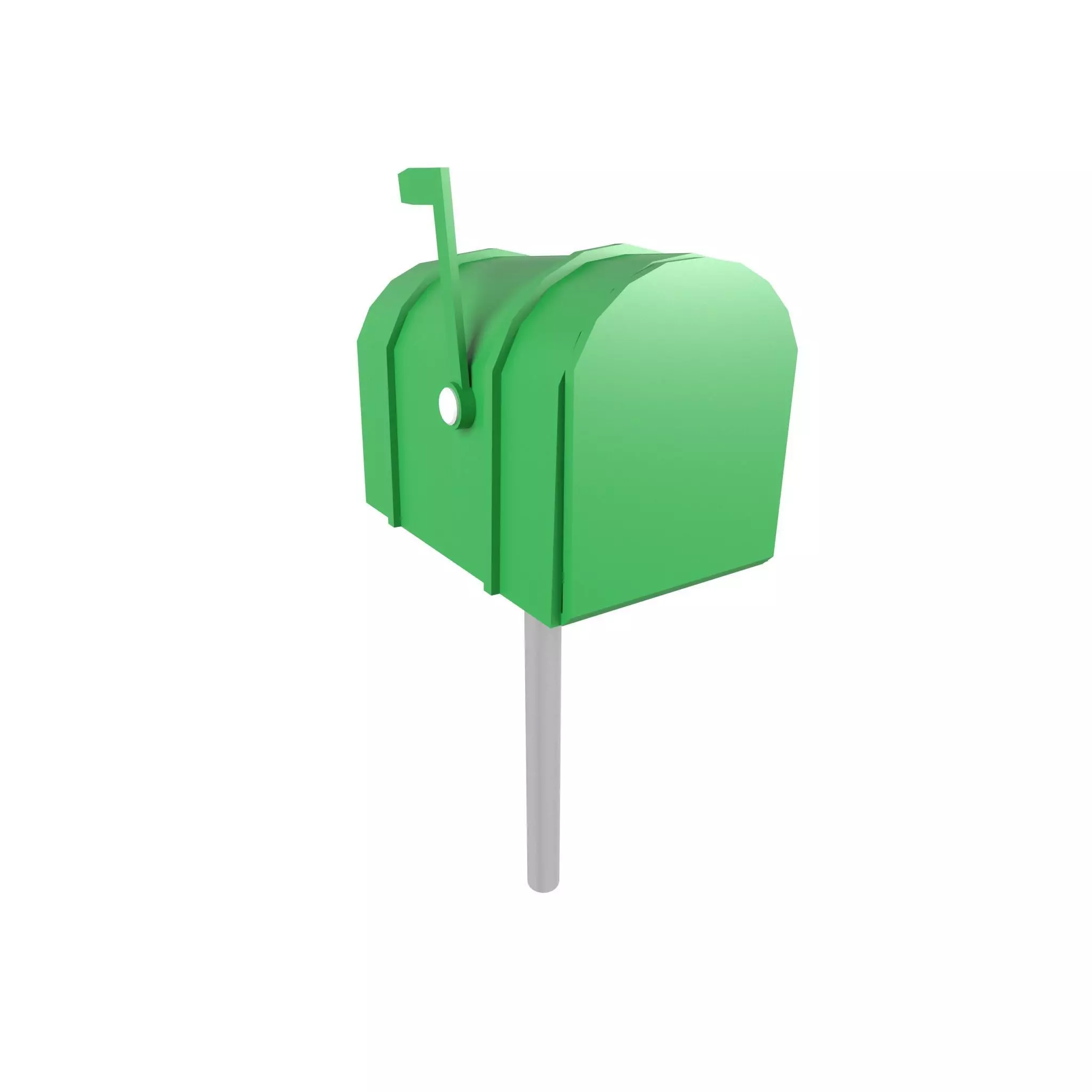 Post Box v1 002 Low-poly 3D model_0