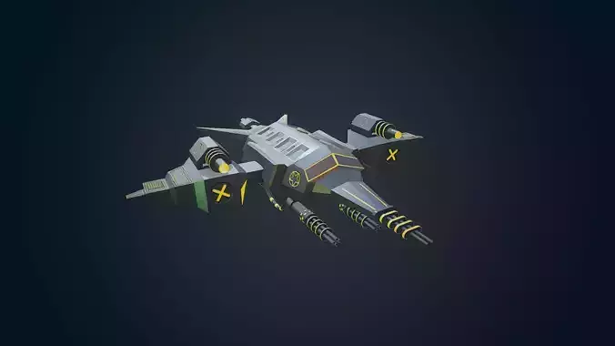 Sci-fi Military drone - 04