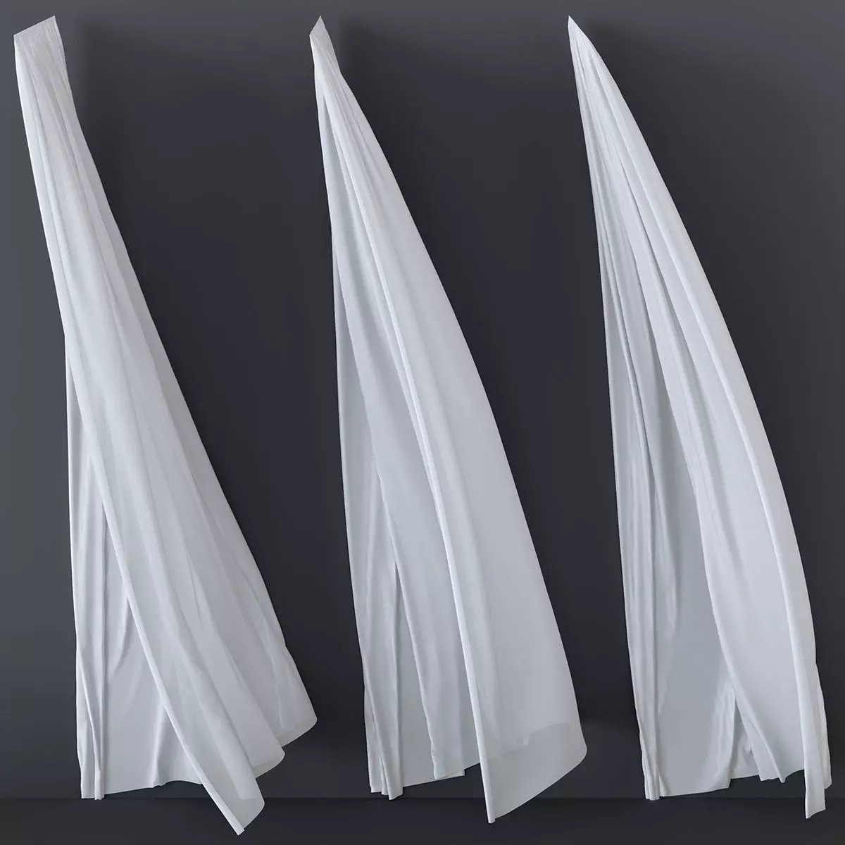 Curtain in the wind 3D model_0