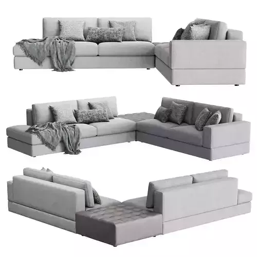 Confort Line ABACO Corner Sofa Low-poly 3D model