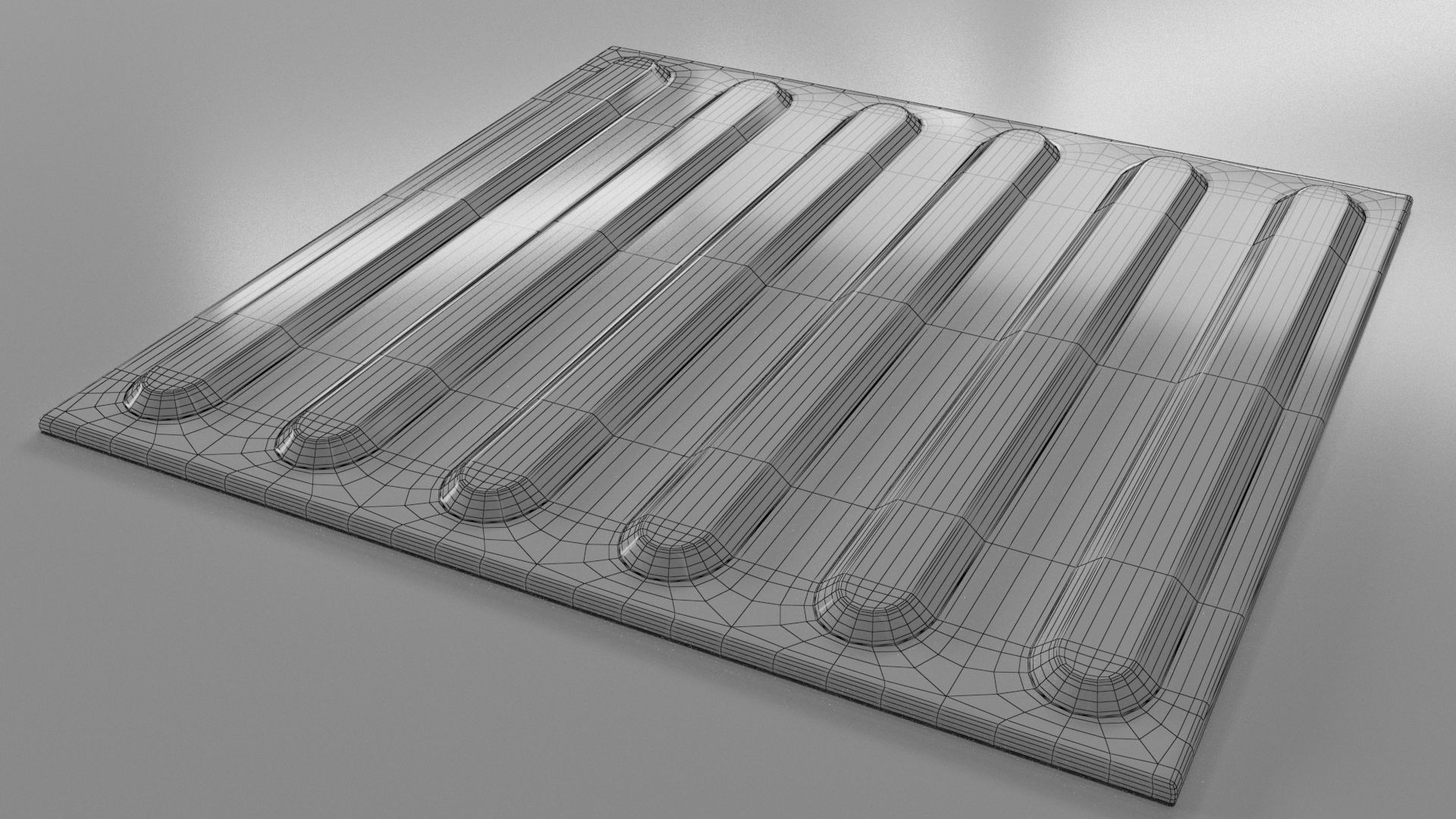 Pavement tactile tiles 3D model and texture PBR 3D model_10