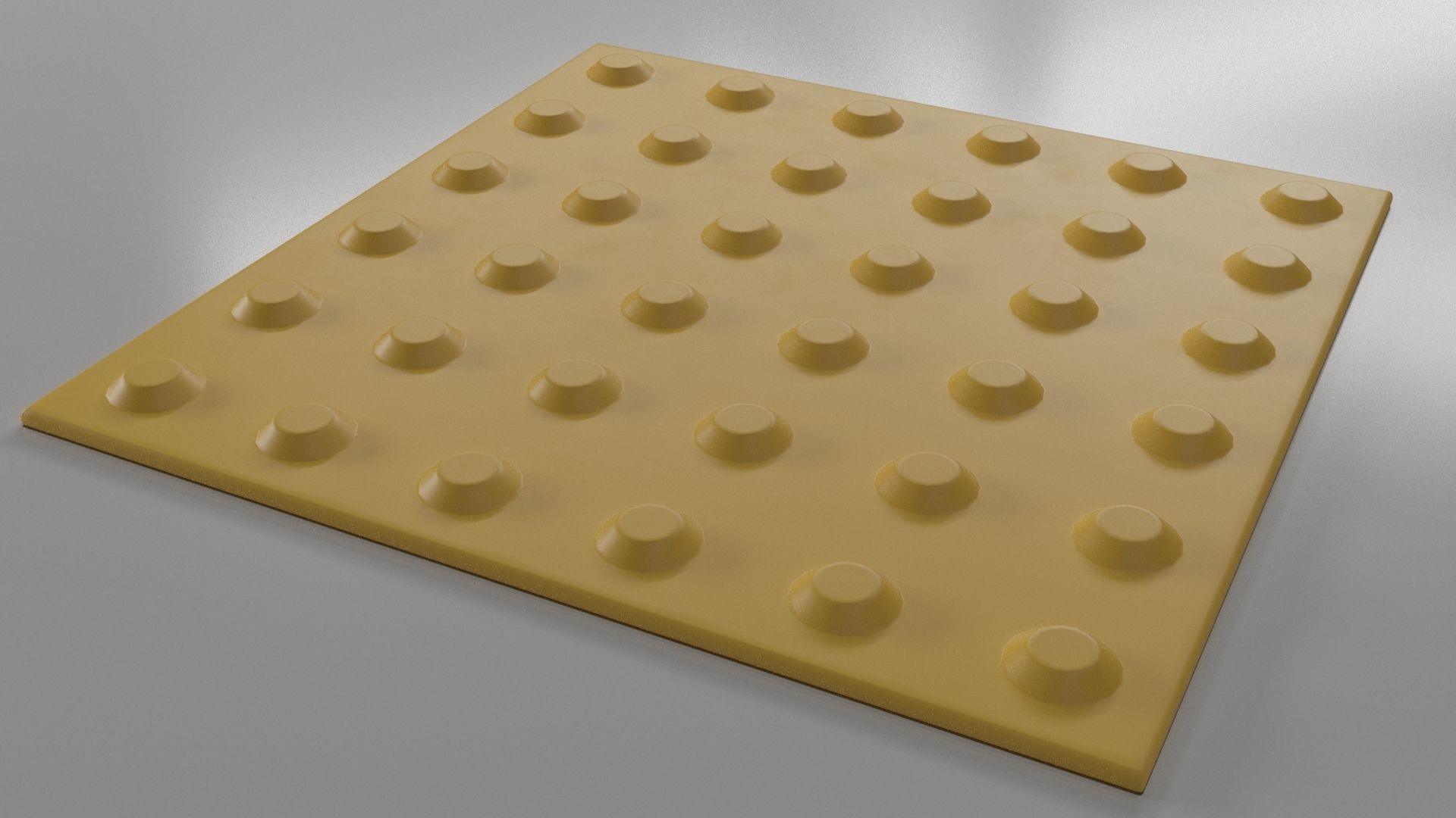 Pavement tactile tiles 3D model and texture PBR 3D model_4