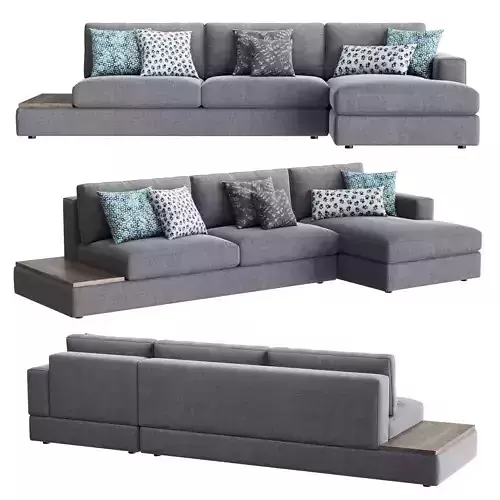 Confort Line ABACO Chaise Sofa Low-poly 3D model