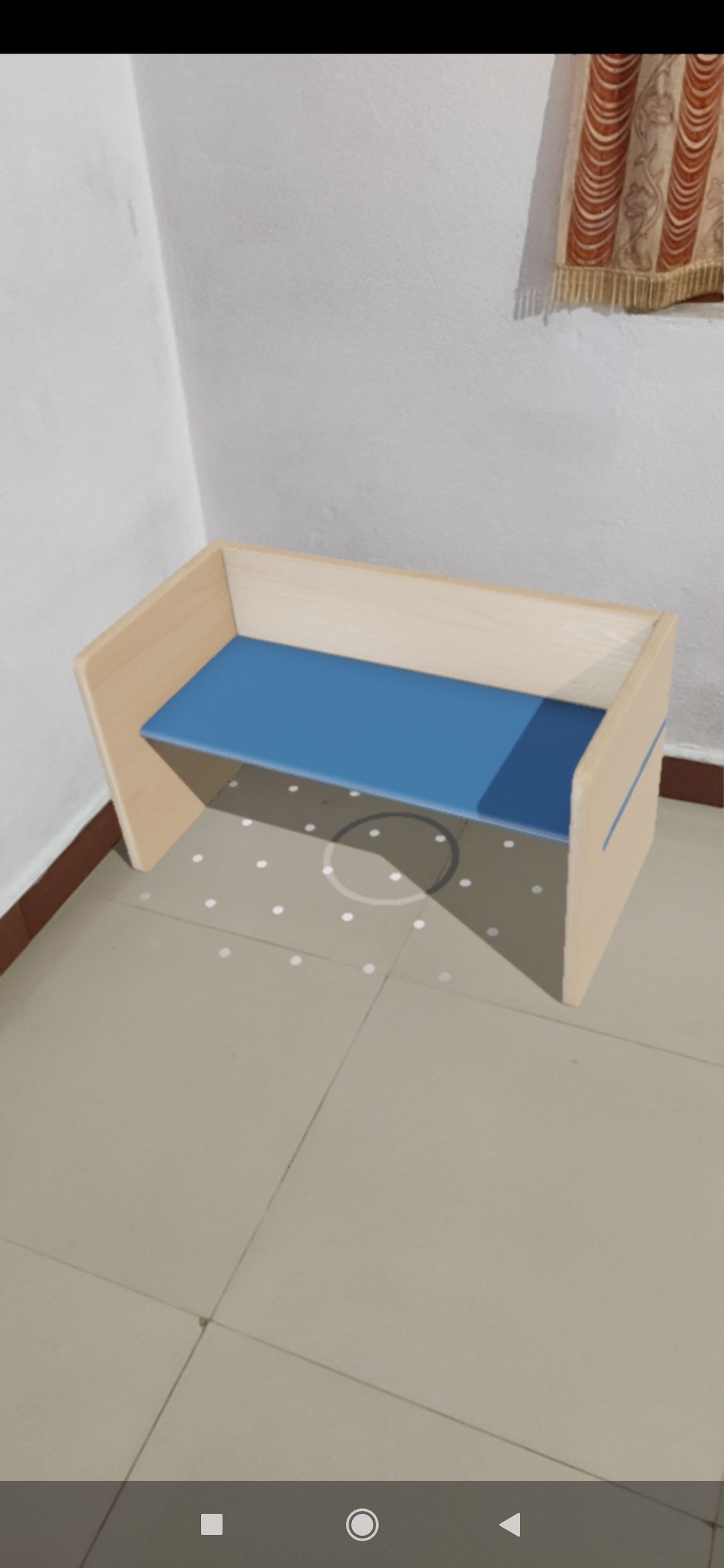 BenchPop wooden bench with seat Low-poly 3D model_11