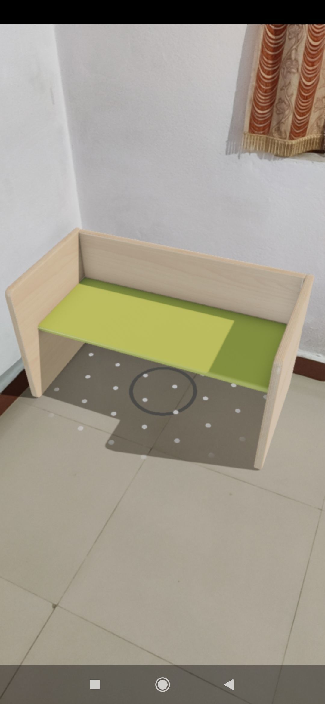 BenchPop wooden bench with seat Low-poly 3D model_14