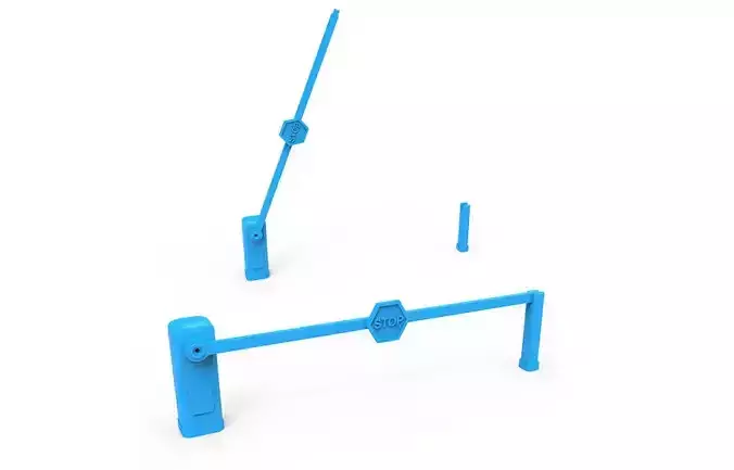 Security Booth Barrier 3D print model