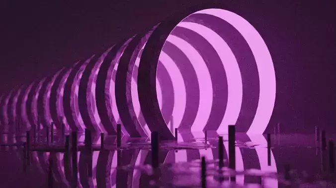 circles with glowing spot