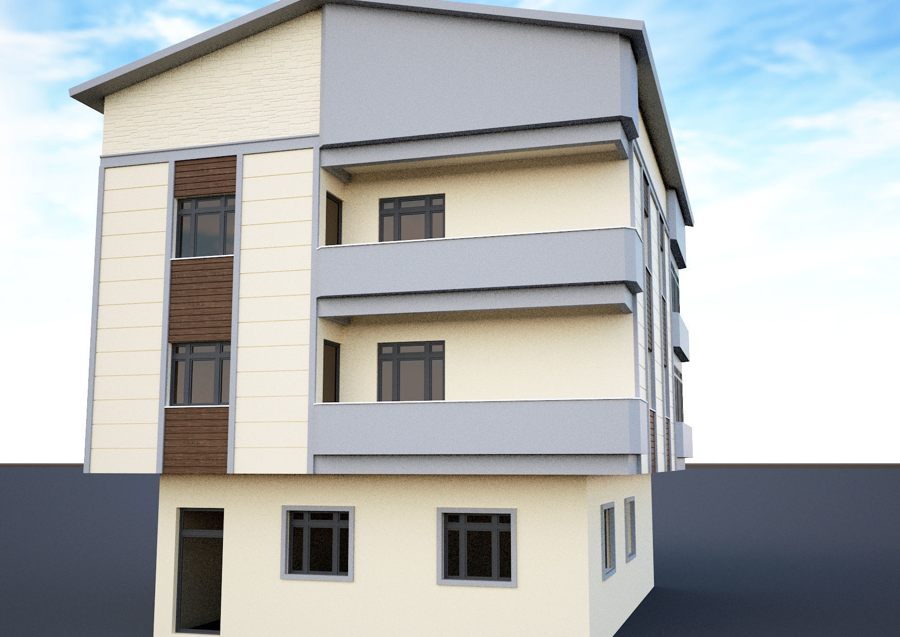 Ornate building 3d model 4 3D model_7