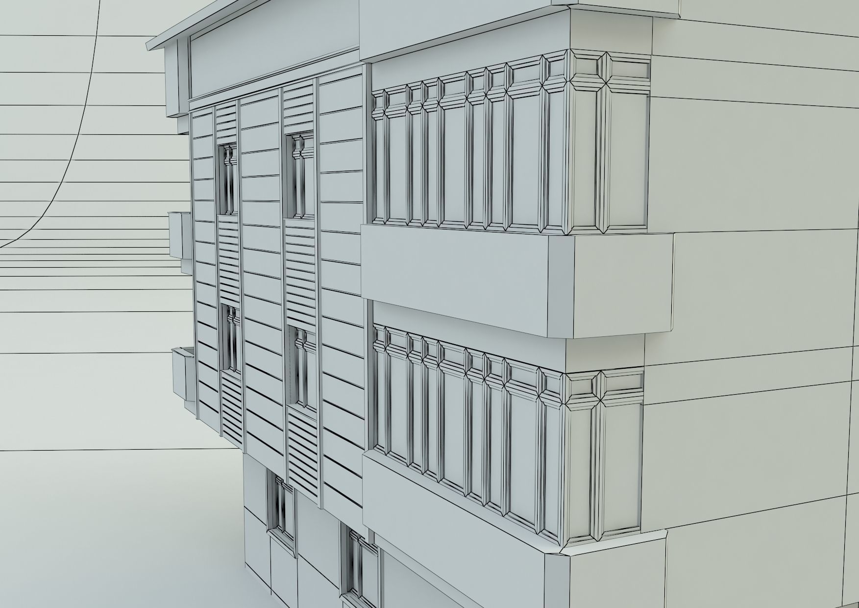 Ornate building 3d model 4 3D model_15