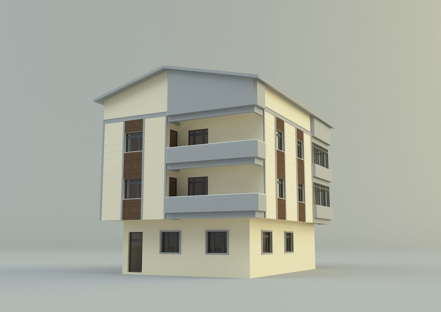 Ornate building 3d model 4 3D model_12