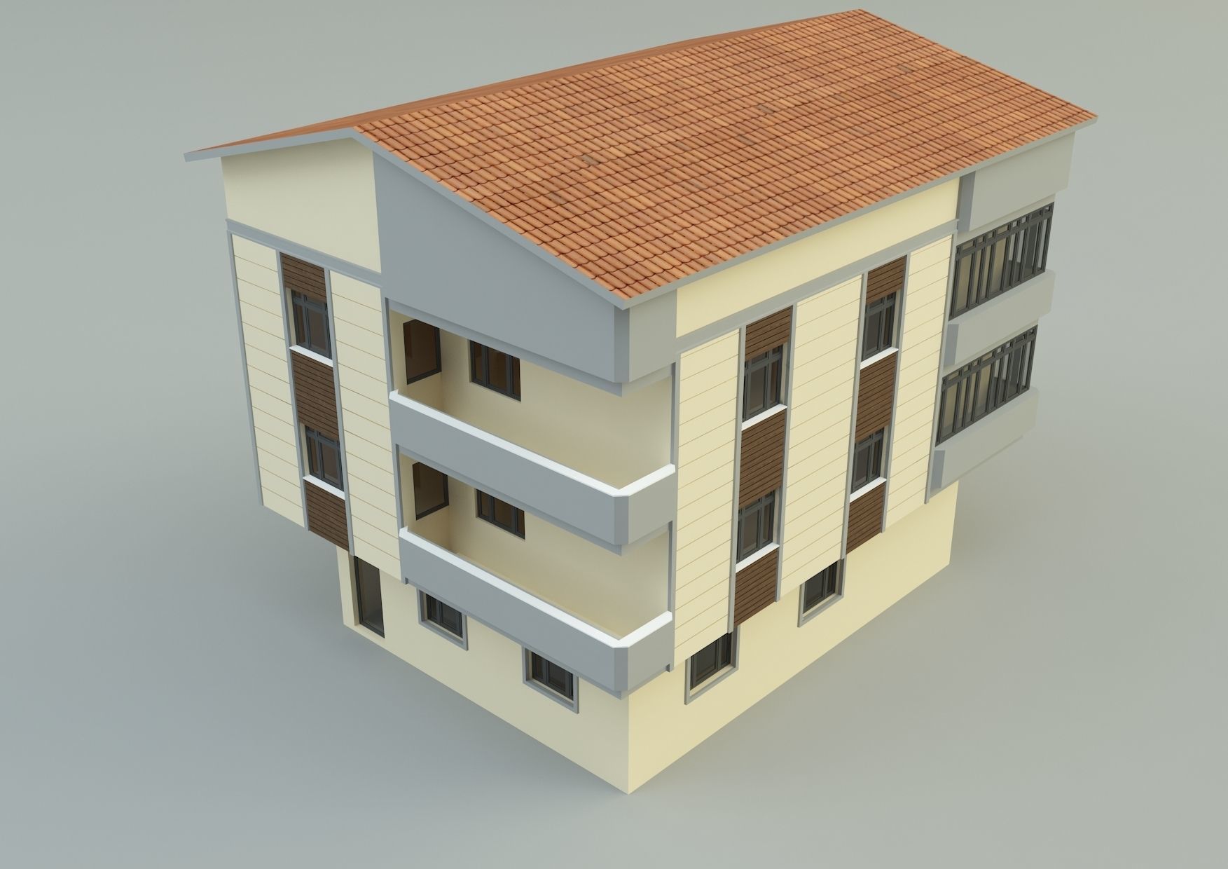 Ornate building 3d model 4 3D model_2